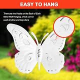 OFFCUP 3 Pack Metal Butterfly Wall Decor Wrought Iron Colorful Outdoor Art view 4