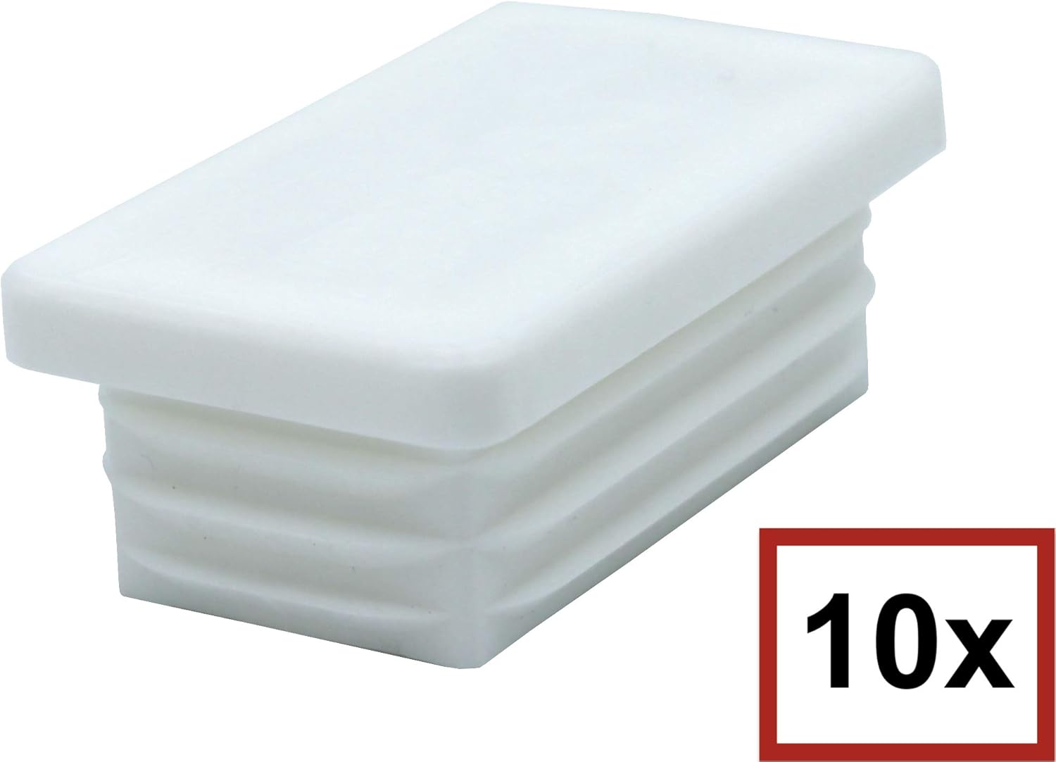 VONLIS Tapones De Láminas Rectangulares Para Tubos, 20 X 30 Mm, 10 Unidades