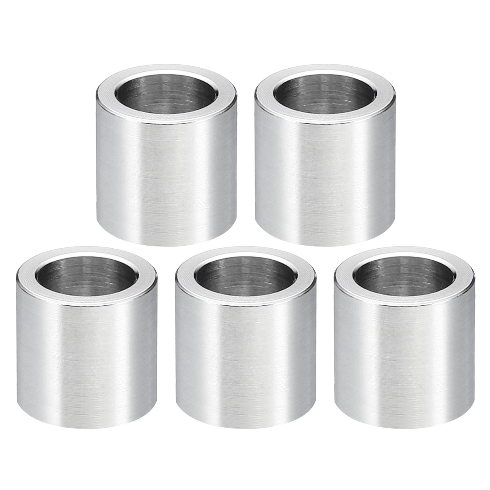 PATIKIL M8 Stainless Steel Spacers, 5Pcs Metal Spacer Stainless Steel 8.2mm ID x 12mm OD x 12mm L Stainless Steel Spacer Screw Standoff for 5/16" or M8 Screw