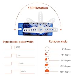 Beffkkip RC Servo 16Pcs SG90 9g Micro Servos Kit