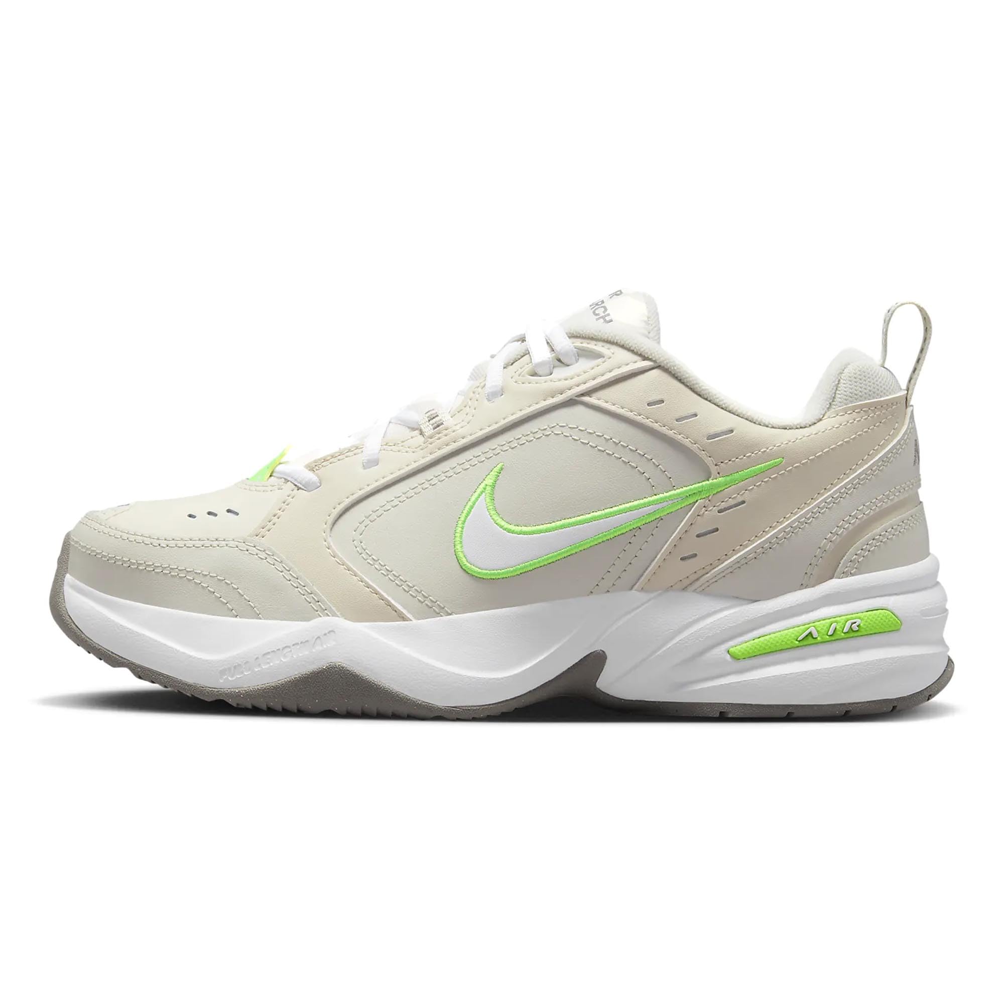 Nike Air Monarch IV, calzado de entrenamiento para hombre, hueso  claro/blanco/verde strike
