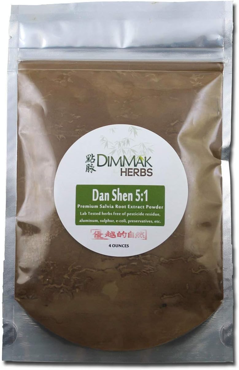 Dan Shen 5:1 Extract Powder 4oz | Salvia Root (Red Sage) Lab Tested 5:1 Concentrated Powder 112g: Health & Personal Care
