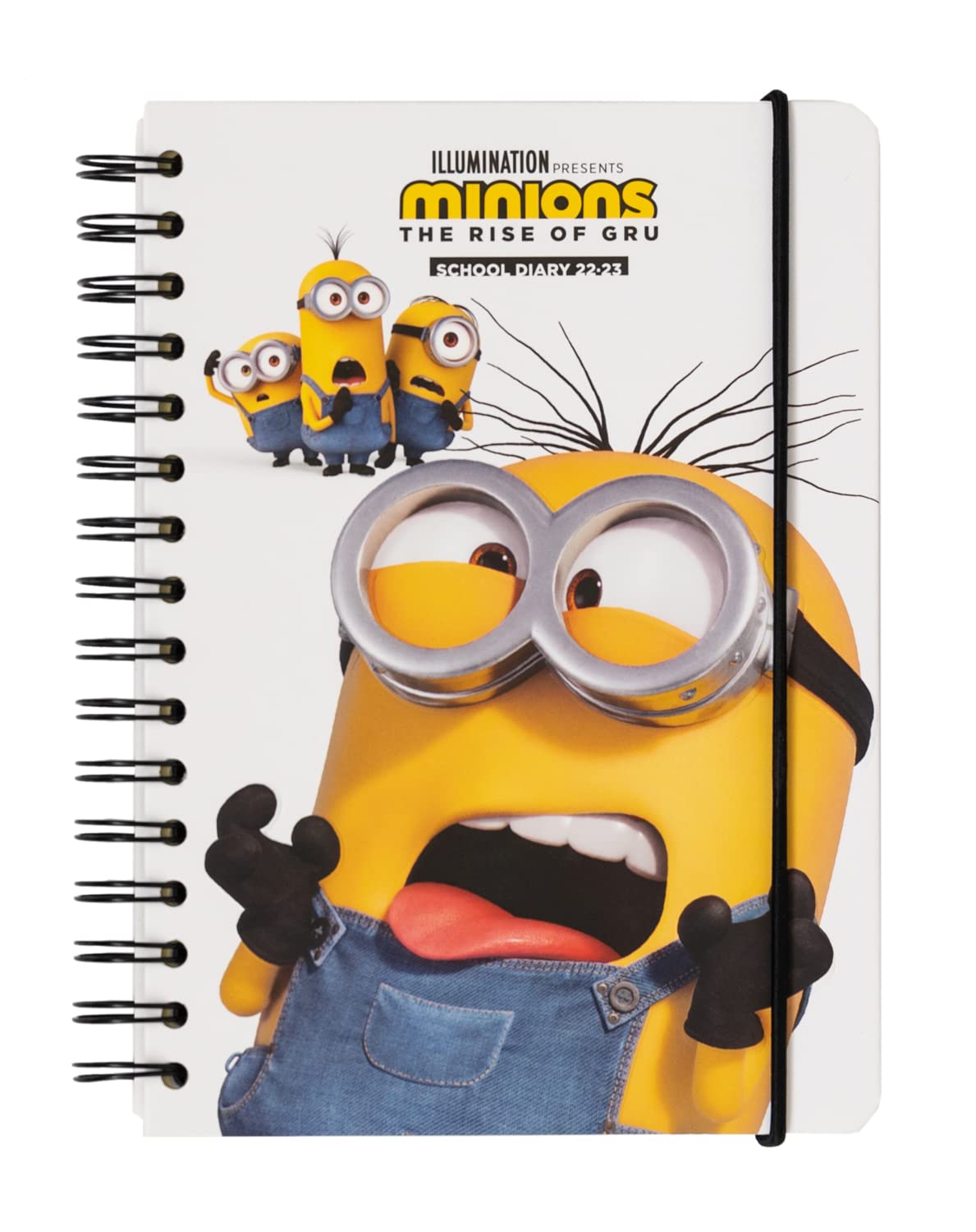 Official Minions Diary 2022-2023 | Back To School 12 Months Academic Diary 2022-2023 Week To View A5 | August 2022 - July 2023 | Mid Year Diary 2022 - 2023 With Stickers | Minions Gifts โ image 1