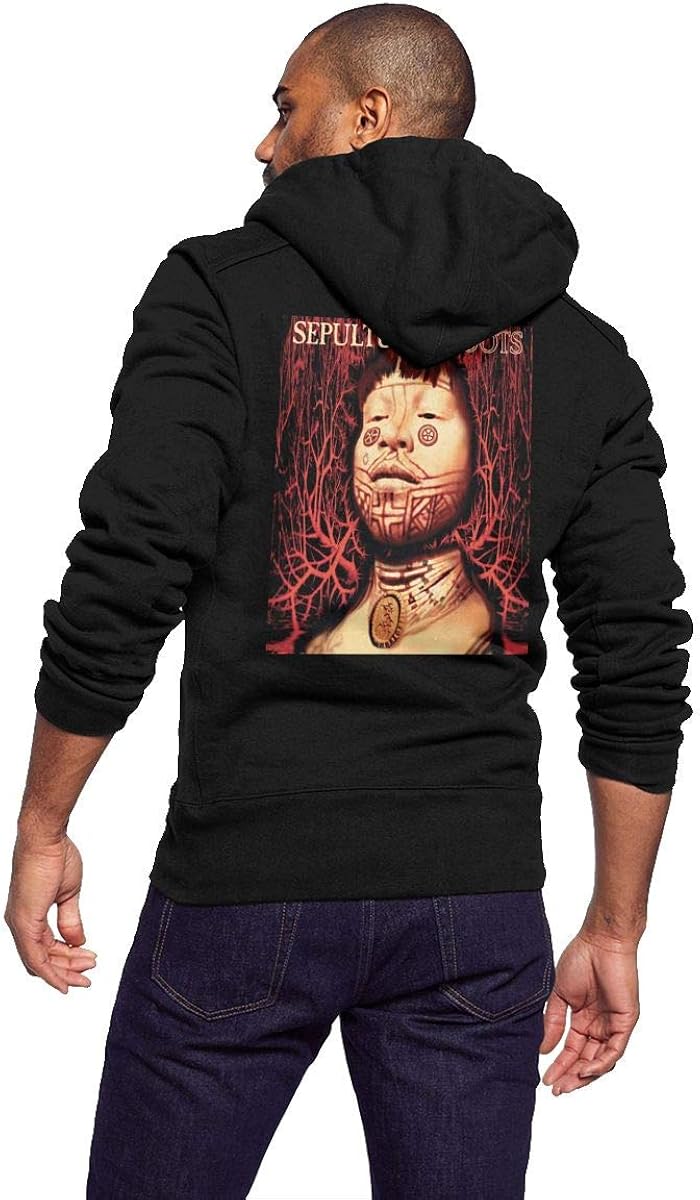 JXxyall-hoodie Sepultura Roots Mens Vintage Zip-up Hoodie Sweatshirt Black M: Amazon.ca 