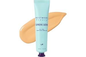 Westmore Beauty Supreme Creme All-Over Complexion Perfector – Long-Lasting CC Cream Foundation - Waterproof & Transfer-Resistant Skin Tint - 1 Oz (Light)