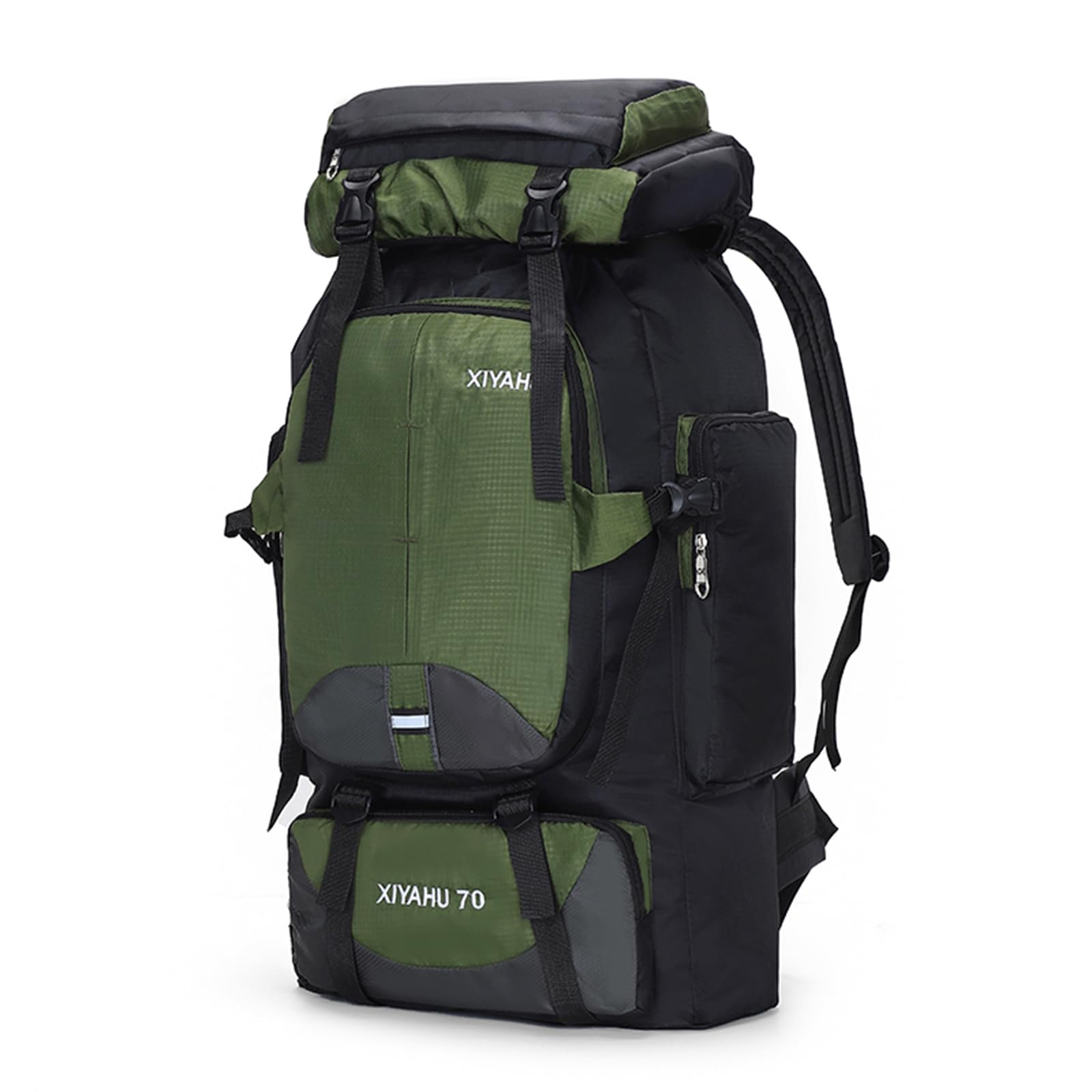 CINGHI LUSSO Hiking Backpack 70L Rucksack for Men Women Large Backpack for Travelling Camping Waterproof Backpack Lightweight Outdoor Bags Travel Back Pack (Green)