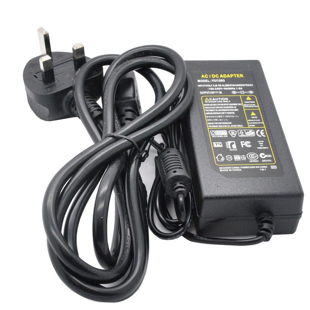 12V 3A 36W AC- DC POWER Supply ADAPTER Transformer Great for Powering LED Strip and CCTV