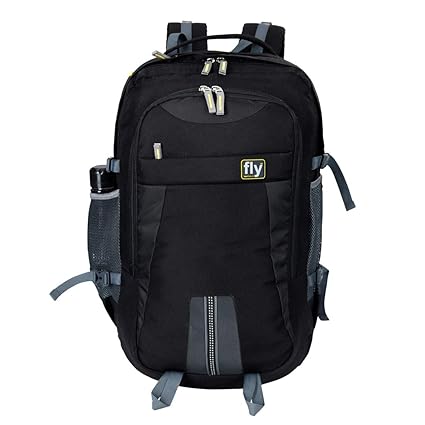 Fly Fashion 48 Ltrs Black Climate Proof Mountain Rucksack,Trekking Backpack.