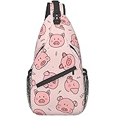 SURERUIM Custom Printed Sling Bag for Women Men Crossbody Shoulder Backpack Chest Bags Gym Travel Hiking Casual Daypack