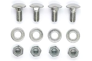 LAKEYULYSTORE 784-5581A Carriage Bolts Nuts (4 Pack) for Shave Plate Scraper Bar (5/16-18) 5/8"