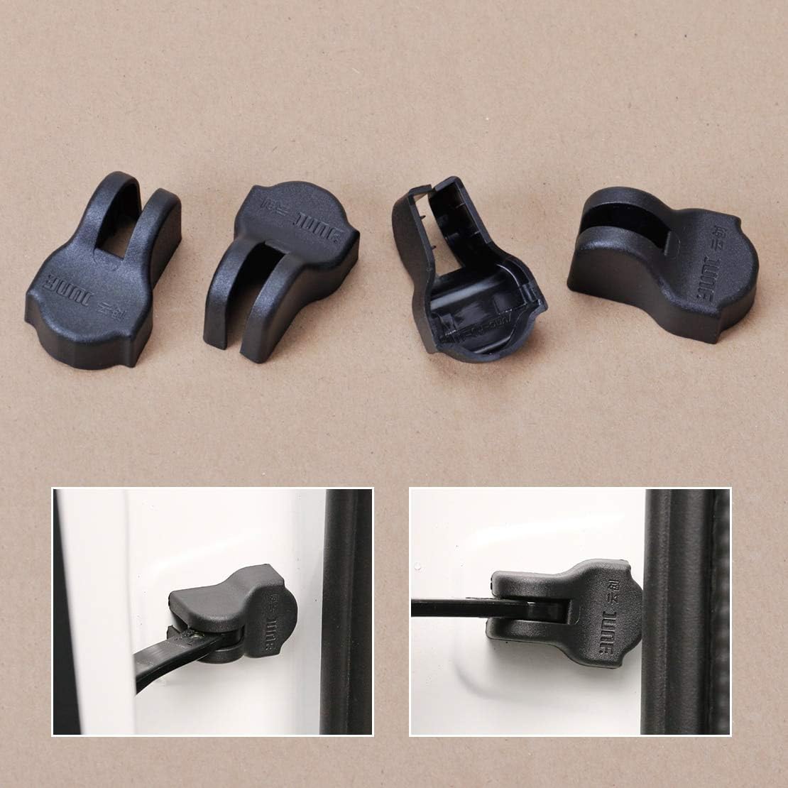 4Pcs Car Door Check Arm Waterproof Protection Cover Fit For Nissan Sunny Tiida Versa Teana X-Trail Micra Murano R50 D50