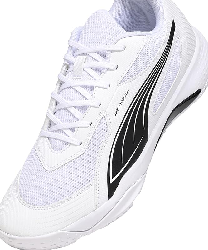 Solarflash III Chaussures d'intérieur Unisexes, Puma White Puma Black, 45 EU — photo 7 sur 7
