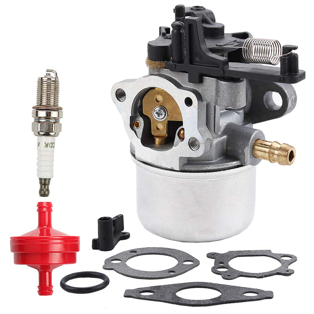 ATVATP 796608 Carburetor for Briggs & Stratton 591137 Carburetor 590948 111000 11P000 121000 12Q000 Husqvarna 775EX Lawnmower John Deere JS35 JS46 JM46 JS48 Behind Mower