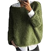 SHENHE Women's Fall Oversized Sweater Jumper Boat Neck Drop Shoulder Loose Knit Casual Jumper