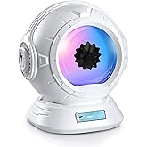 sovenomund Ferrofluid Speaker, Ferrofluid Audio Visual Bluetooth Speaker, Dancing Ferrofluid with 2 Adjustable Modes and Colorful Lights (Silver) (Pearl White)