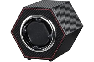 LINGFANSTORE Automatic Single Watch Winder with Quiet Japanese Motor,Premium Leather Exterior and Soft Flexible Watch Pillows for Men's and Women's Watches