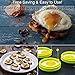 Silicone Egg Ring Nonstick Fried Egg Mold Egg Pancake Mold Kitchen Pancake Rings FDA-approved and 100% BPA-free（4-pack）