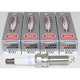 NGK (9723) SILZKR7B11 Laser Iridium Spark Plug - Pack of 4 | Replaces 9686 9752 9030 REC8WYPB3. 80k-100k mileage rated.
