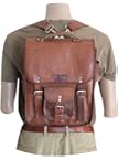 Men's Leather Backpack/office/ Brief/laptop /Messenger Bag. 3 Bags in One