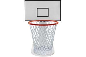MORNING SUN Basketball Trash Can for Boys Room Decor,Christmas Gift for Boys,Basketball Hoop Garbage Waste basket bin (Including 1pc Basketball Trash Can)Garbage Can for Basketball Party and Basketball Gift