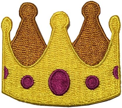 Crown velcro patch - emoji velcro patches for backpacks, hats, vests, and gear