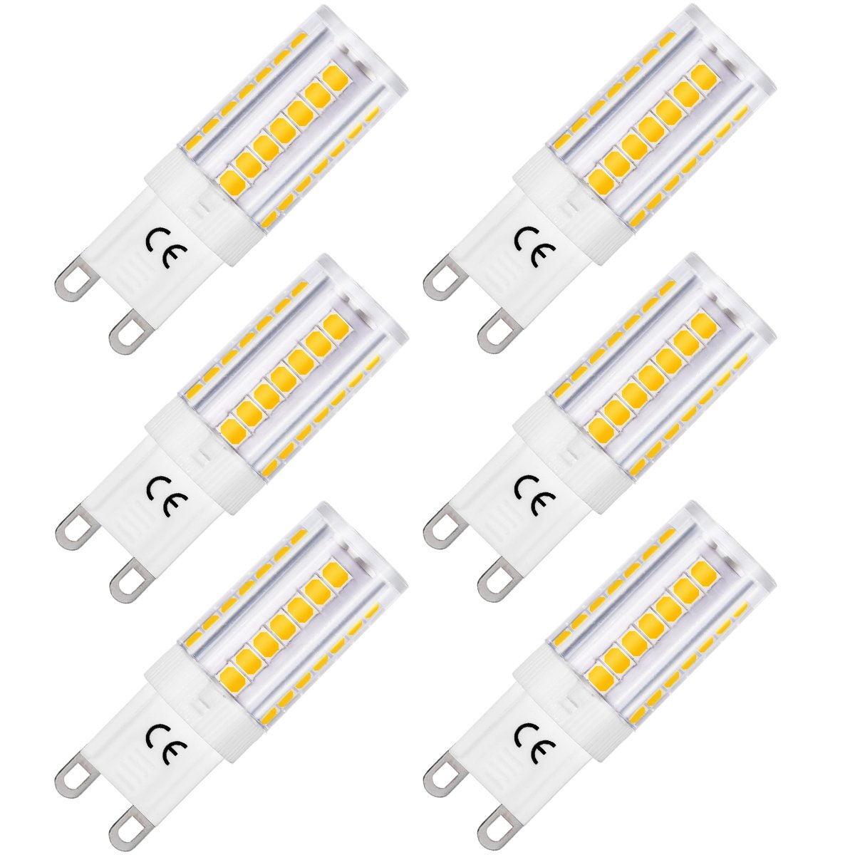 G9 LED Bulbs, LOHAS 3000K Warm White 5W [Equivalent to 40W Halogen Bulb