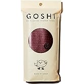 GOSHI Exfoliating Shower Towel - Rip-Resistant Exfoliating Washcloth for All Skin Types - Brick Red - Made in Japan