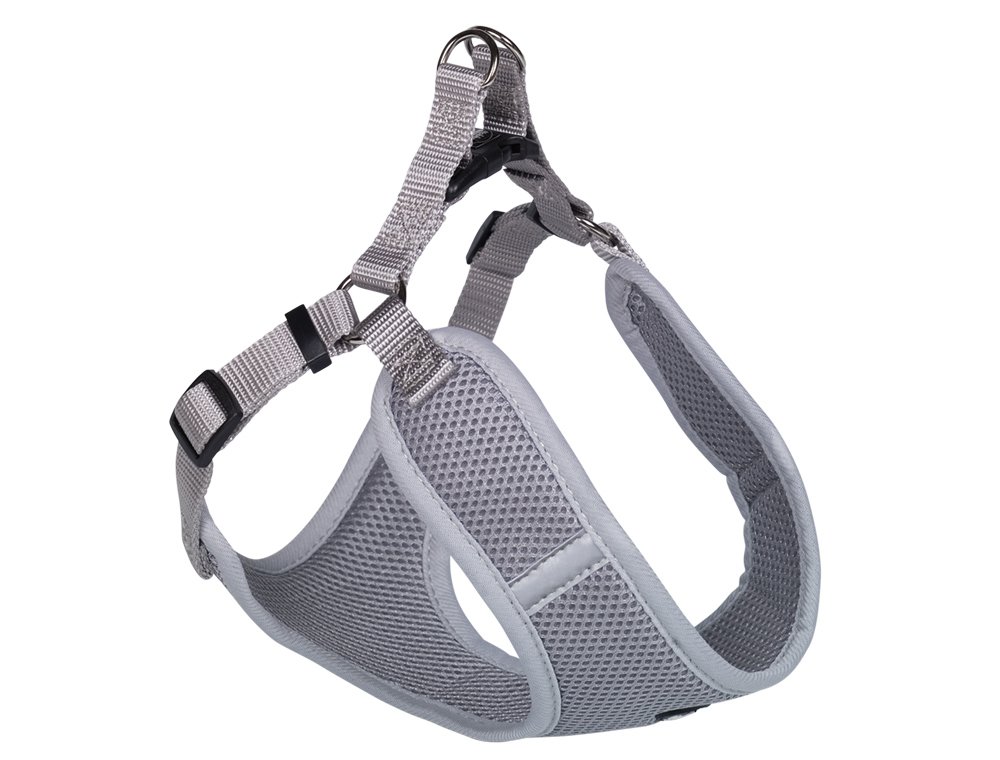 Nobby Mesh Harness with Reflective Stripe, Medium, Grey