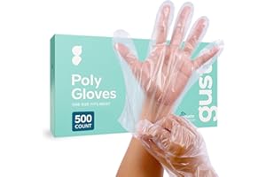 Comfy Package Disposable Poly Gloves for Cooking, Food Prep, and Food Service, Latex & Powder Free - One Size Fits Most
