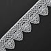 1-1/2 Inch Metallic Silver Lace Trim for Bridal, Costume or Jewelry, Crafts and Sewing by 1 Yard, SMB-12544