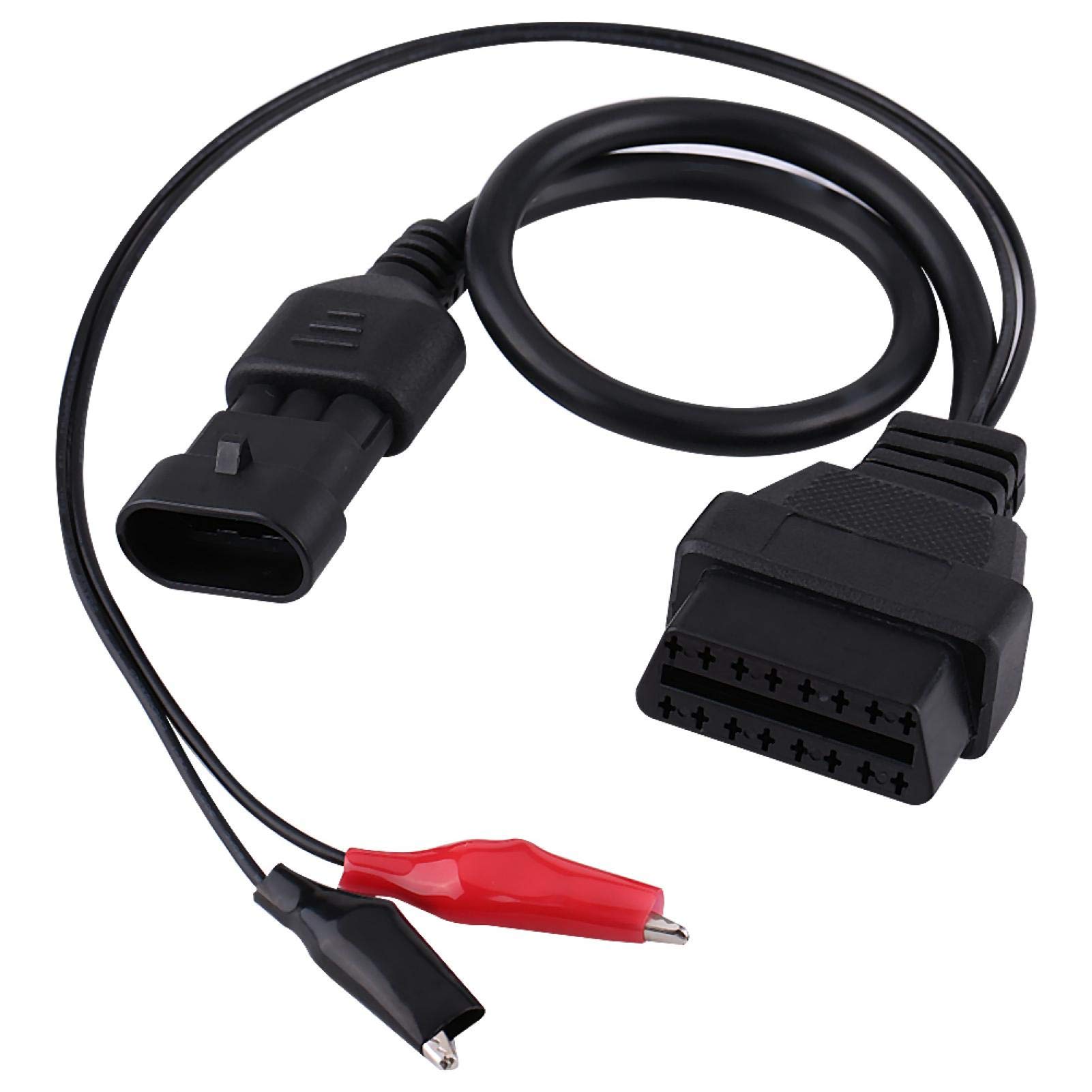 Fydun Diagnostic Cable, OBD2 Adapter Cable, 3 Pin to 16 Pin OBD2 Adapter Plug Diagnostic Tool Diagnostic Cable for Alfa