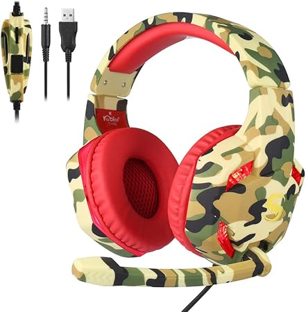 Amazon Co Jp Kubite T176ビッグヘッドフォン マイク付き 密閉型 楽器練習 ミキシング 音楽 ゲーム 映画鑑賞 有線 Usbインターフェース 有線 サラウンド サウンド ゲーミングヘッドフォン 家電 カメラ