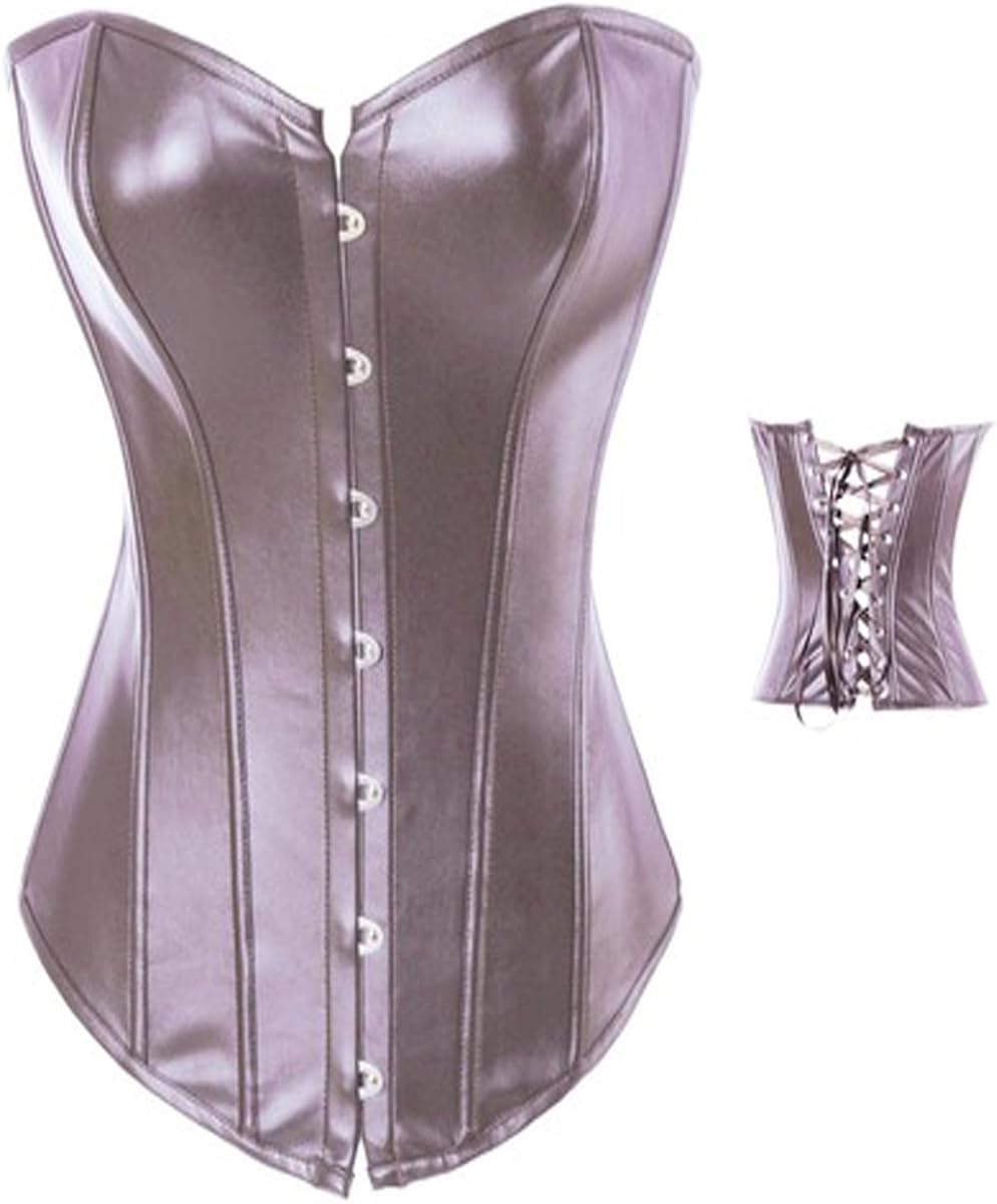 Hot Women's Faux Leather Underbust Waist Cincher Corset