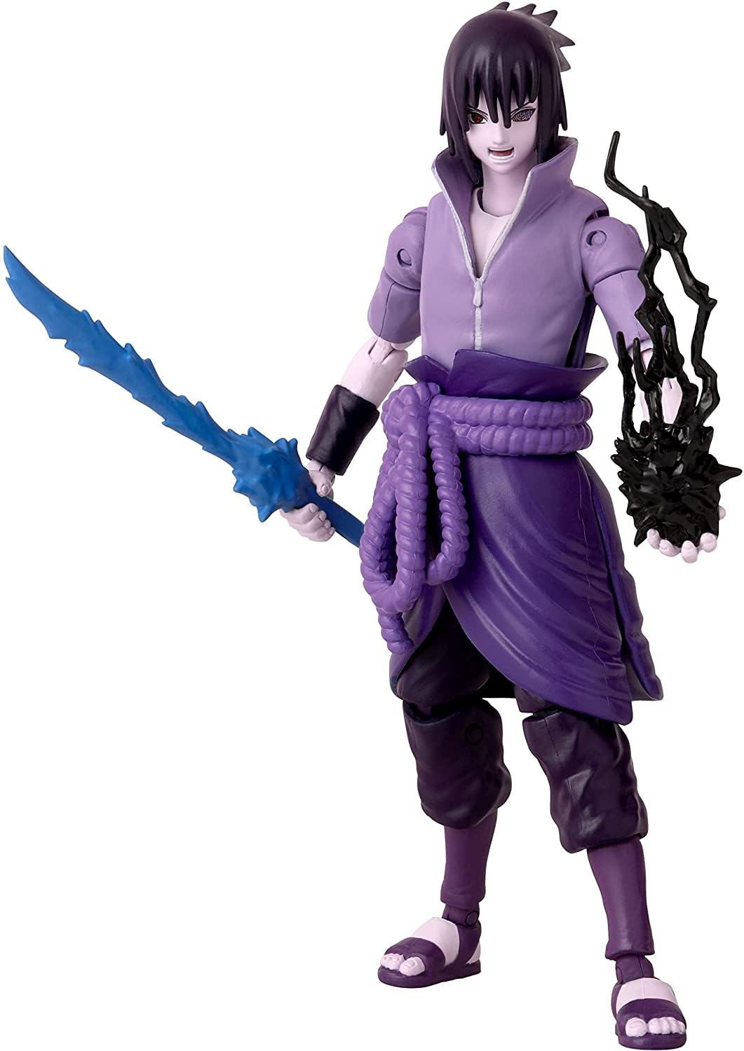 ANIME HEROES Action Figure Uchiha Sasuke Rinnegan/Mangekyo Sharingan | 17cm Sasuke Figure With Extra Hands And Accessories | Naruto Shippuden Anime Figure | Bandai Action Figures For Boys And Girls — image 1
