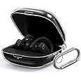 Powerbeats Pro Case Cover, Filoto Hard Case for Powerbeats Pro Wireless Earbuds Full Body Shockproof Protective Charging Case Skin with Keychain Accessories for Men Women,Clear