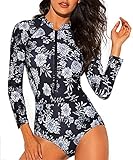 Funnygirl Women's Fashion Printing Rashguard Long