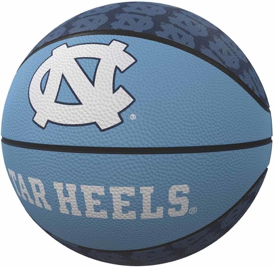 Logo Brands Officially Licensed NCAA Unisex Repeating Mini-Size Rubber Basketball, Miniature, Team Color