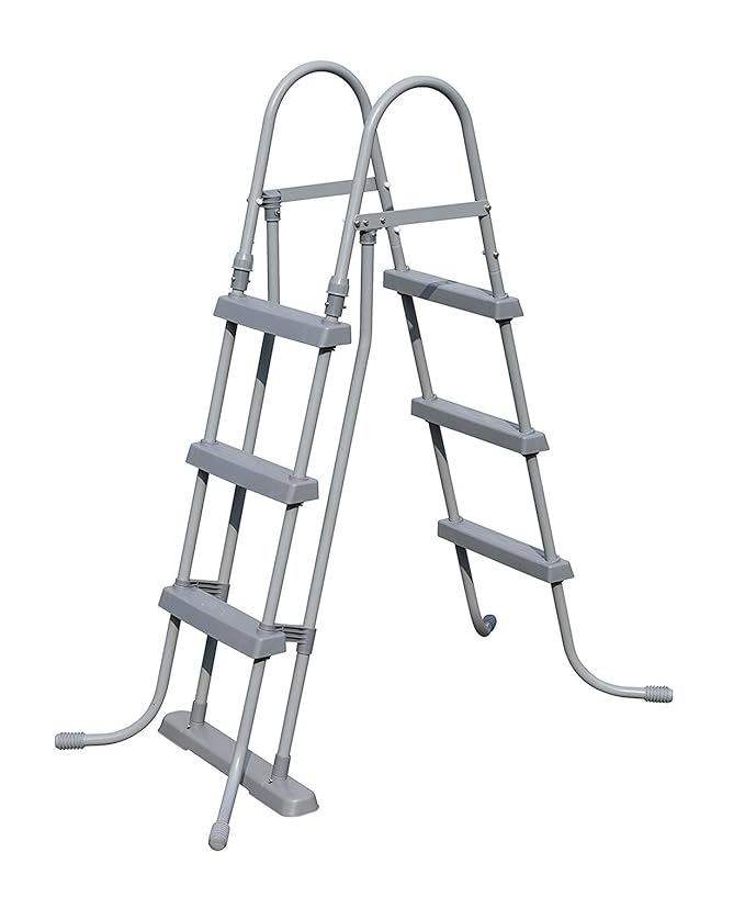 Bestway Pool Leiter Poolleiter für Pool 91cm bis 107cm Sicherheitsleiter Ultra-Frame Quick-Up Poolzubehoer Trittstufen