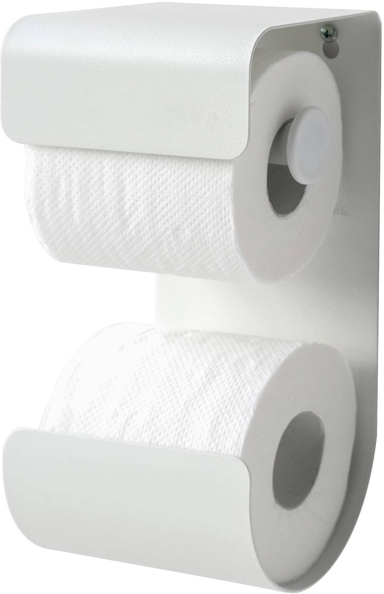 Sealskin Brix Toilet Roll Holder, Metal, White, 11.6 x 25.5 x 12.5 cm