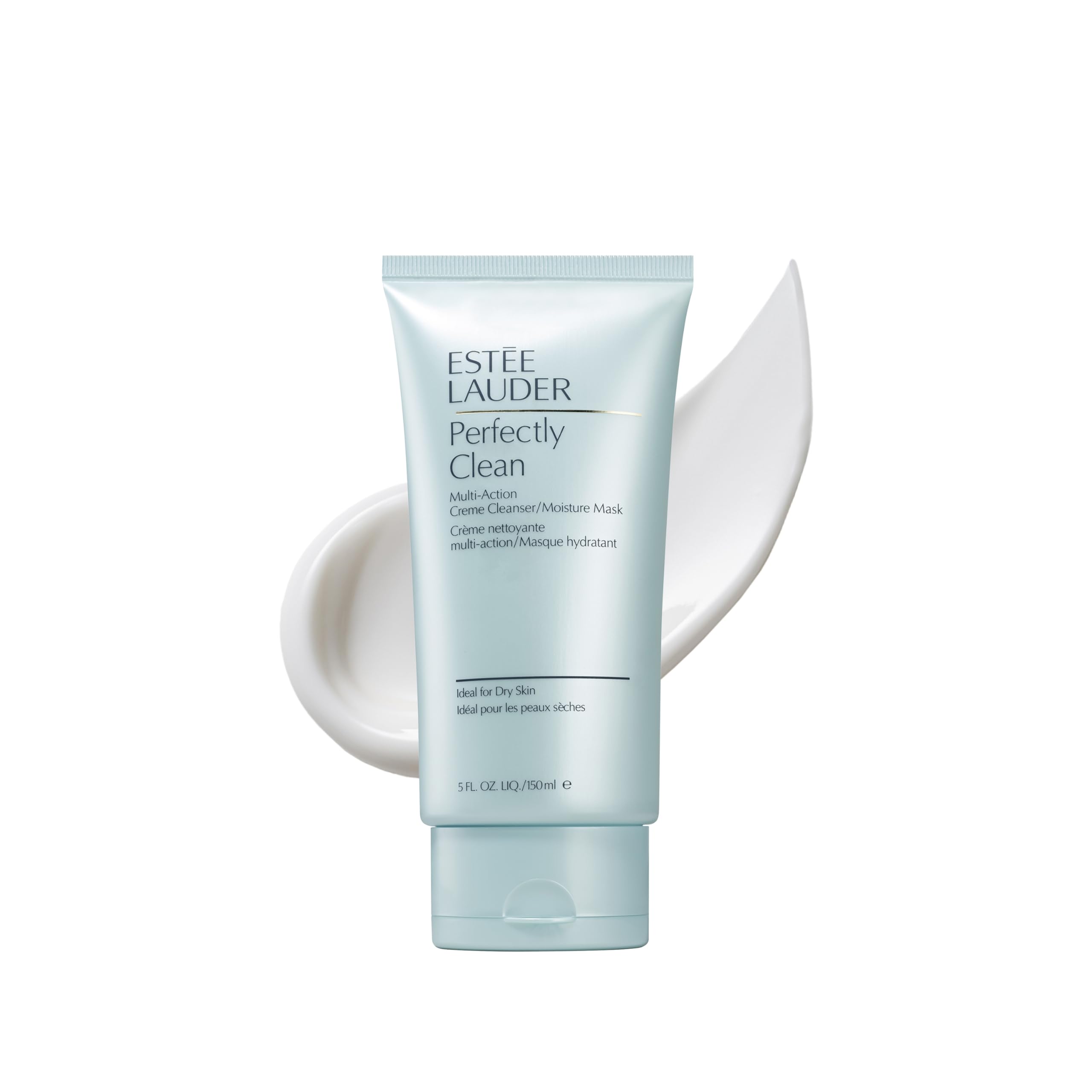 Estée Lauder Perfectly Clean Multi-Action Cream Face Cleanser/Moisture Mask | Ideal for Dry Skin, 150 ml