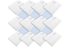 Brush Filter Mop Cloths, Compatible for Roomba, 104/105 / 106/108 / 1010/1020 / Combo Essential / 2 Spare Parts(Filter 12pcs)