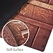 2 Pack Rubber Indoor Doormat Rustic Entrance Welcome Mat 18X30 Low Profile Front Door Mat Home Decor Non Slip Entryway Rug for Apartment Garage Kitchen Wood Words Inside Shoe Scraper Floor Carpet
