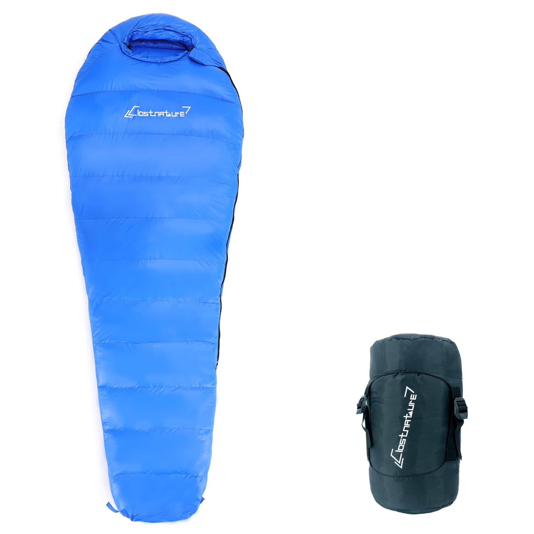 Photo 1 of Clostnature Down Backpacking Sleeping Bag - 20D 550 Fill Power Ultralight Winter Down Mummy Sleeping Bag for Camping, Lightweight Cold Weather Compact Camping Gear for Kids, Adult, Girls, Boys