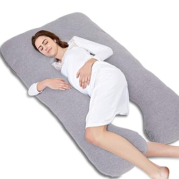 Amazon.com: Almohada de embarazo, 55 pulgadas, forma de U ...