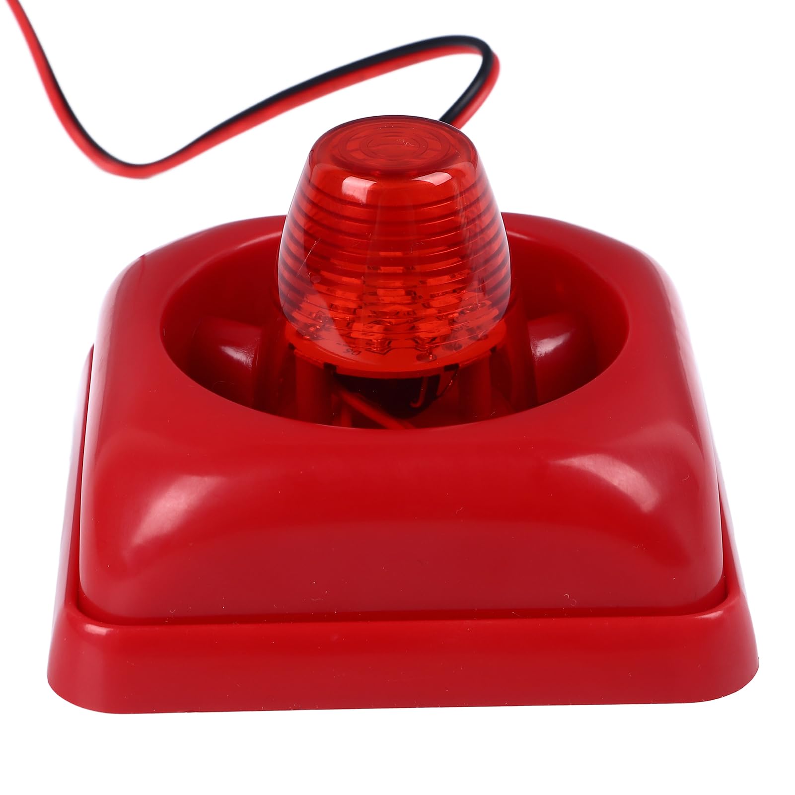 Candeon Industrial Sound & Light Alarm, 115dB Ultra Loud Sound, Red Flashing Lights, Wall Mount, AC Powered