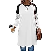 KISSMODA Woman Lightweight Dress with Hood Short Sleeve Summer Loose Pullovers with Pockets Long Tunics Top for Leggings