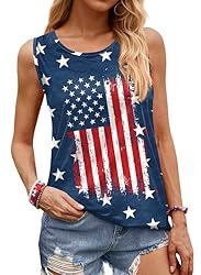 For G and PL 4th of July Womens American Flag Red