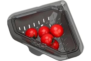 Magnetic Drainage & Filter Basket, Sink Drain Basket, Magnetic Corner Drainer, Triangular Draining & Storage Sink Corner Rack