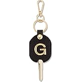 XGALBLA Leather Initial Letter Keychain for Men & Women, Keys Sleeve for Broken, Car Key Cover, Key Holder for Keychain