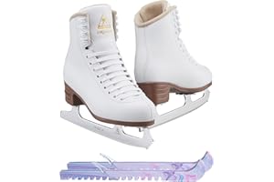 SKATE GURU Jackson Ultima Figure Ice Skates for Women and Girls Bundle with Bag and/or Guardog Skate Guards